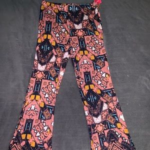 bellbottom aztec printed pants brand new